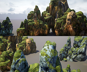 Mountains and Rocks pack - game models