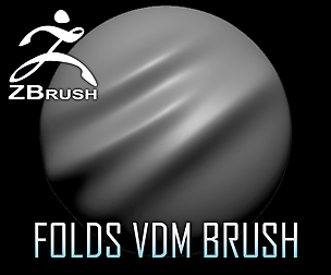 20 Folds VDM Brush for ZBrush