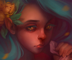 Fantasy portrait time lapse video