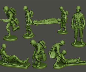 American Medic soldiers ww2 A8 Pack
