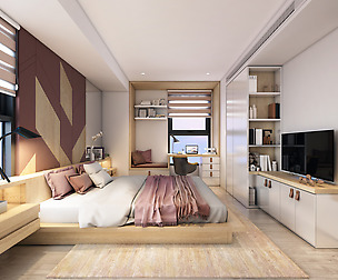 P Apartment Interior A2 Bedroom 1