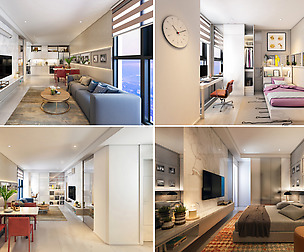P Apartment interior full rooms B1