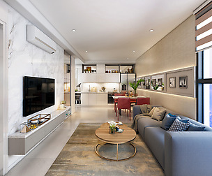 P Apartment interior Livingroom B 01