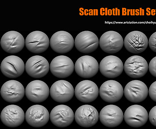 Scan Cloth Brush Set_02 (40 Cloth Brush)