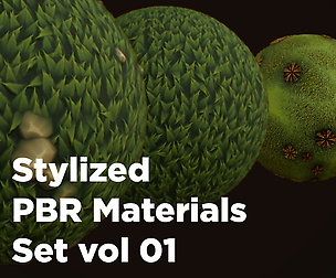 Stylized Grass - Rocks - Moss Materials