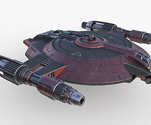 Lanzer Class Spaceship Vray