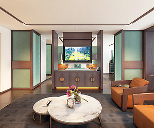 Hotel suite room