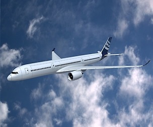 Airbus A350-900 commercial jetliner