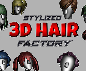 3D Stylized Hair Factory