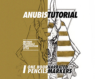 Draw Anubis with Fineliner