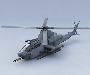 Bell AH 1Z Viper 3D Model