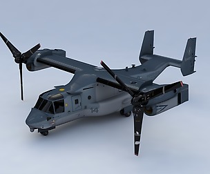 Bell Boeing V22 Osprey 3D Model