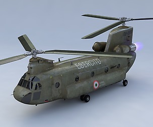 Boeing CH 47 Chinook 3D Model