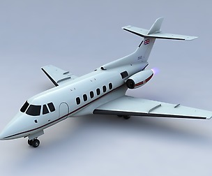 British Aerospace 125 3D Model
