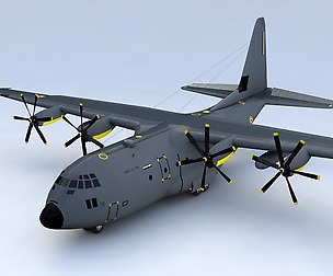 Lockheed C 130 hercules 3D Model