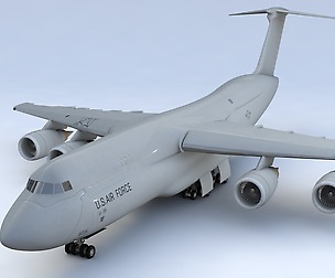 Lockheed C5 Galaxy 3D Model