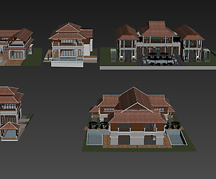 Resort Bangalow 3D models