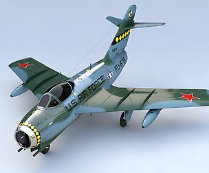 Mikoyan Gurevich MiG-15 3D Model