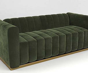 green sofa
