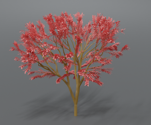 Low Poly Cartoon Tree