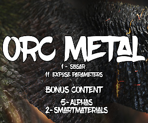 Orc Metal - Substance material + Bonus Content