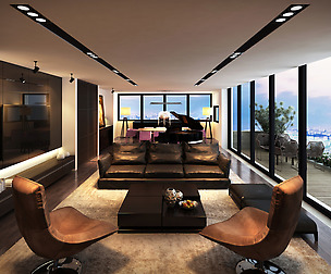 AQ Penthouse Livingroom