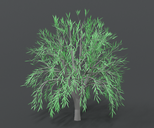 Low Poly Cartoon Tree
