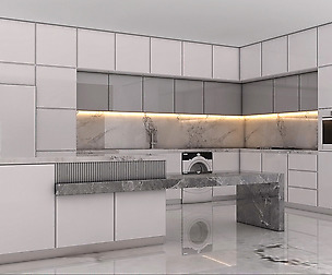 Modern Kitchen Cabinet Set