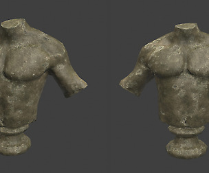 Male Bust Damaged