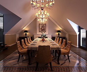 Semi Classic Dining Room