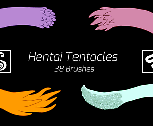 Hentai Tentacles — 38 NSFW Tentacle Brushes for Clip Studio Paint
