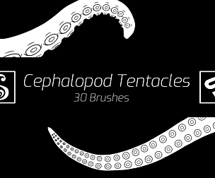 Cephalopod Tentacles — 30 Octopus & Squid Brushes for Clip Studio Paint