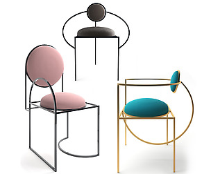 3 model orbit dining chair bohinc studio