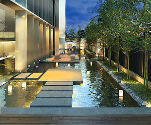 Garden in Spa center