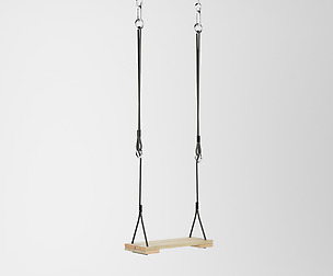 Swings seat with hanging ropes 3D Model