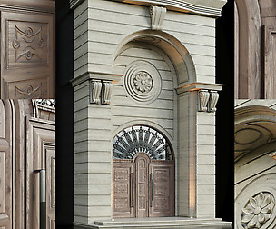 Luxury Entrance Portal (Facade and Door)