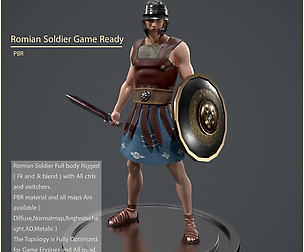 Romian Soldier Game Ready
