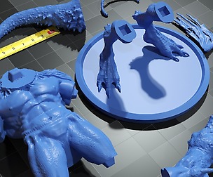 The human reptile 3D print model