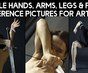 Male Hands, Arms, Legs & Feet Reference Pictures