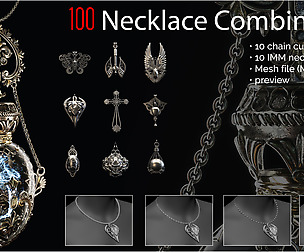 100 necklace combination brushes