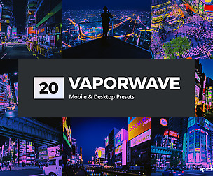 20 Vaporwave Lightroom Presets and LUTs