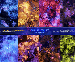 40 PREMIUM NEBULA BACKGROUNDS - PACK 124
