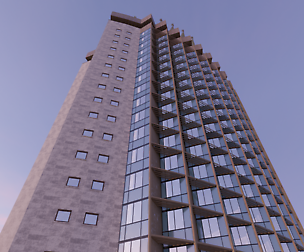 Hotel Kazakhstan 3d model