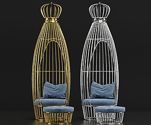 Crown birdcage chair