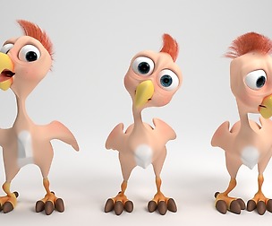 Cartoon chicken