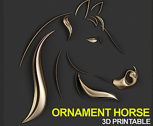 Ornament horse (3D printable)