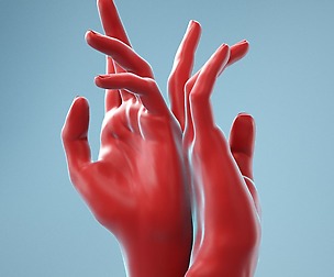 Back to Back Realistic Hand