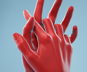 Interwoven Realistic Hand