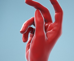 Relaxed Grip Realistic Hand