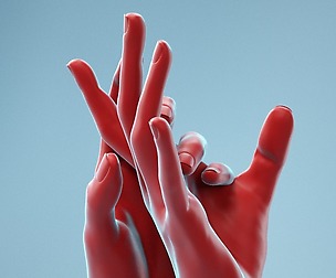 Washing Realistic Hands